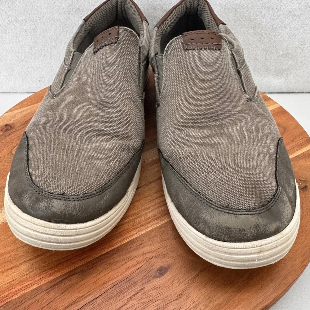 Man's‎ Loafers Nunn Bush City Walk Canvas Moc Toe Slip-On 14M Casual